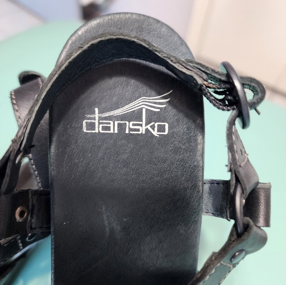Dansko Randa Black Leather Heal Women's Size 9 - Picture 2 of 9